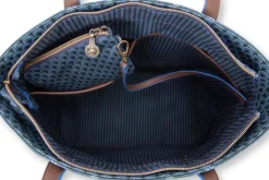Sac Shopping De Taille Moyenne Kyoto Festival En Coloris Bleu