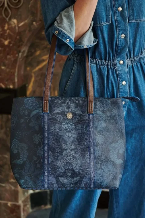 Sac Shopping De Taille Moyenne Kyoto Festival En Coloris Bleu
