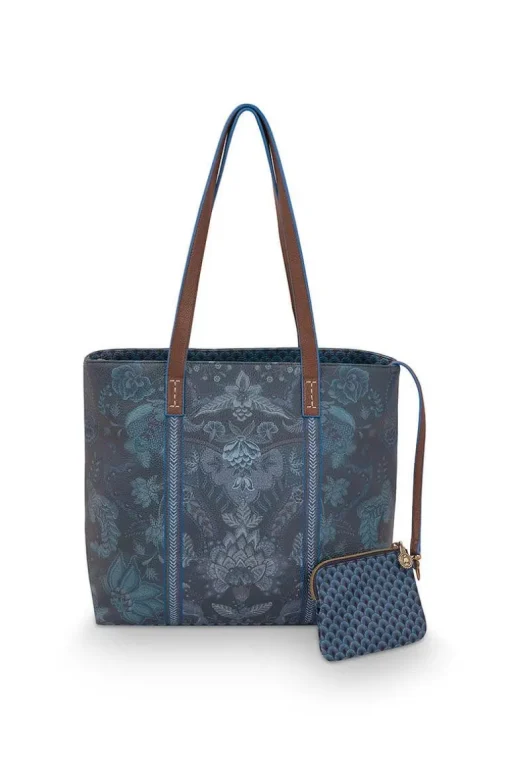 Sac Shopping De Taille Moyenne Kyoto Festival En Coloris Bleu