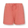 Short Little Sumo Stripe En Coloris Corail