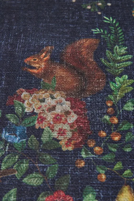 Tapis Fall In Leaf Par Pip Bleu Fonce
