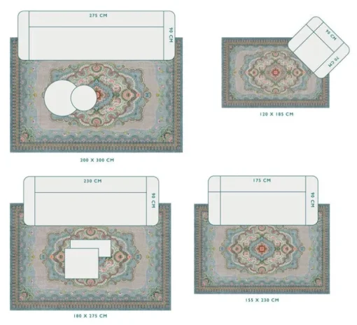 Tapis Majorelle Par Pip Pastel