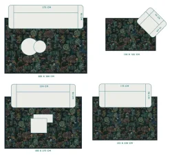 Tapis Pip Garden Bleu Fonce