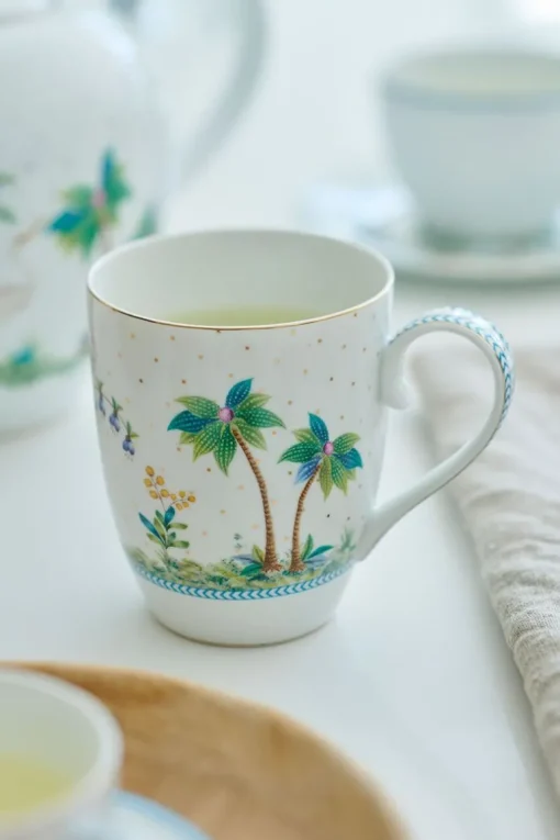 Tasse De Grande Taille A Pois Jolie En Coloris Dore