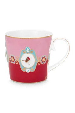 Tasse De Grande Taille Love Birds En Coloris Rouge/Rose