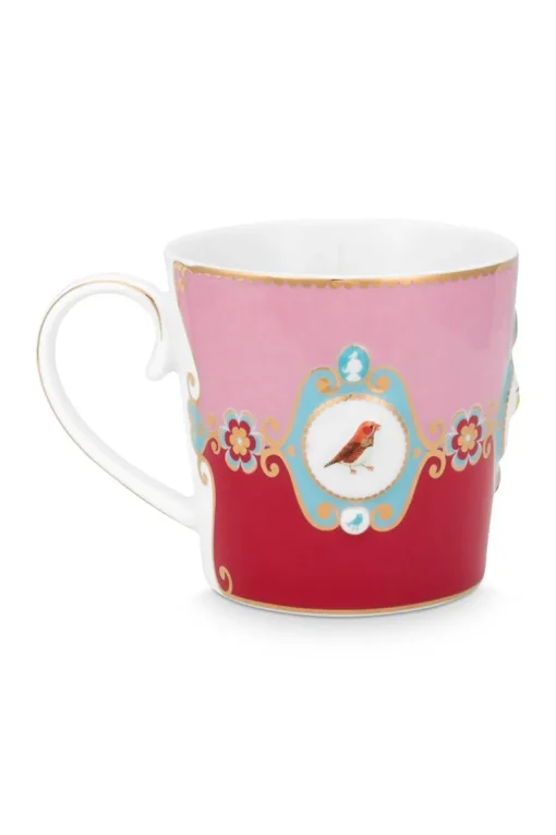 Tasse De Grande Taille Love Birds En Coloris Rouge/Rose