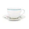 Tasse Et Soucoupe A Cappuccino A Pois Jolie En Coloris Dore