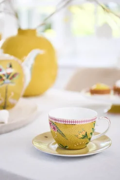 Tasse Et Soucoupe A Cappuccino La Majorelle En Coloris Jaune