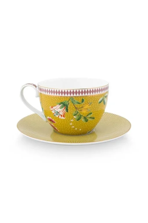 Tasse Et Soucoupe A Cappuccino La Majorelle En Coloris Jaune