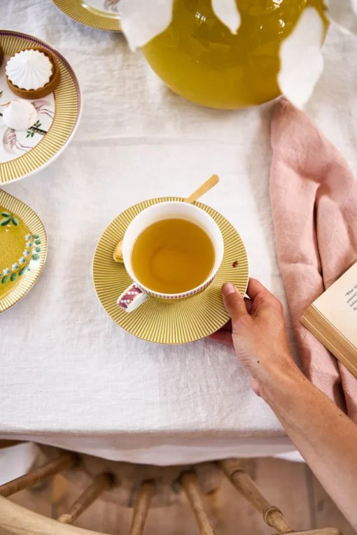 Tasse Et Soucoupe A Cappuccino La Majorelle En Coloris Jaune