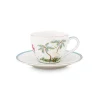 Tasse Et Soucoupe A Expresso A Pois Jolie En Coloris Dore