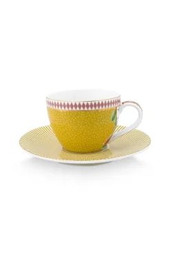 Tasse Et Soucoupe A Expresso La Majorelle En Coloris Jaune