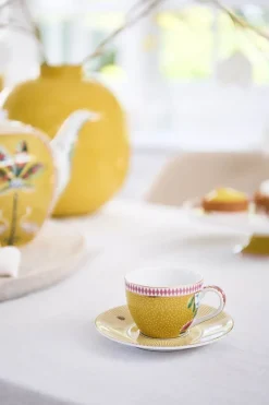 Tasse Et Soucoupe A Expresso La Majorelle En Coloris Jaune