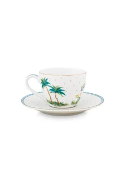 Tasse Et Soucoupe A Expresso A Pois Jolie En Coloris Dore