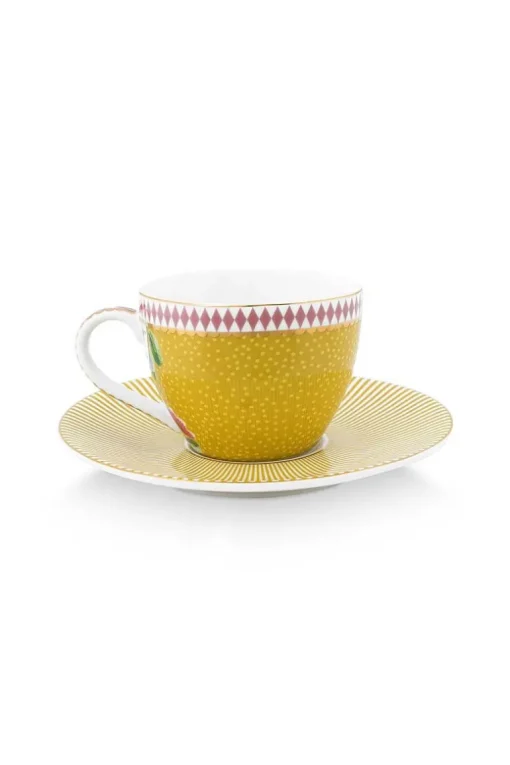 Tasse Et Soucoupe A Expresso La Majorelle En Coloris Jaune