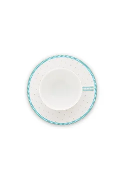 Tasse Et Soucoupe A Expresso A Pois Jolie En Coloris Dore