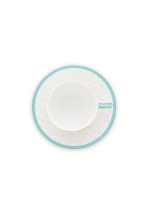 Tasse Et Soucoupe A Expresso A Pois Jolie En Coloris Dore