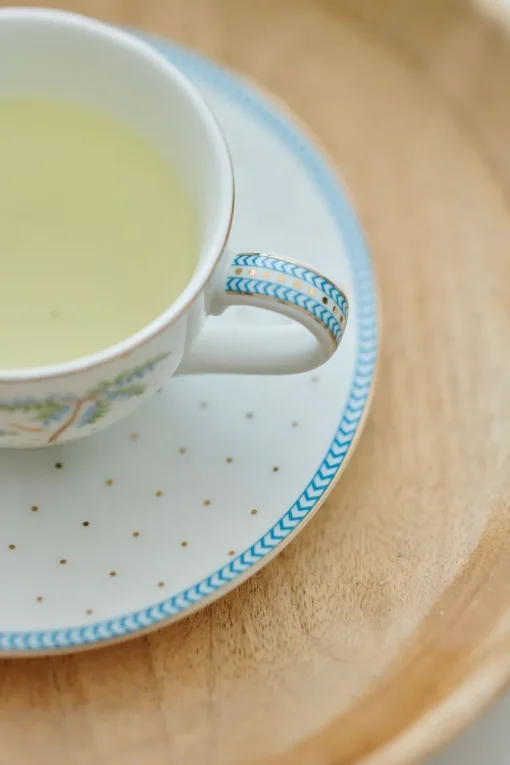Tasse Et Soucoupe A Expresso A Pois Jolie En Coloris Dore