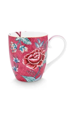 Tasse Xl Flower Festival Rose Fonce