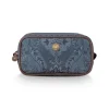 Trousse A Cosmetiques Carree De Petite Taille Kyoto Festival En Coloris Bleu