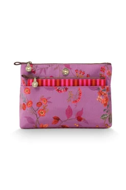 Trousse A Cosmetiques Combi Kawai Flower En Coloris Fuchsia