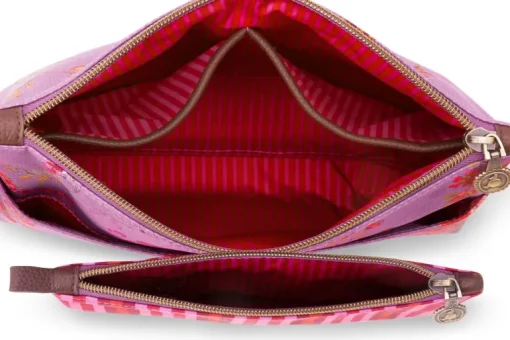 Trousse A Cosmetiques Combi Kawai Flower En Coloris Fuchsia