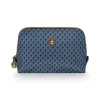 Trousse A Cosmetiques Triangulaire De Petite Taille Suki En Coloris Bleu