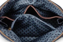 Trousse A Cosmetiques Triangulaire De Taille Moyenne Kyoto Festival En Coloris Bleu