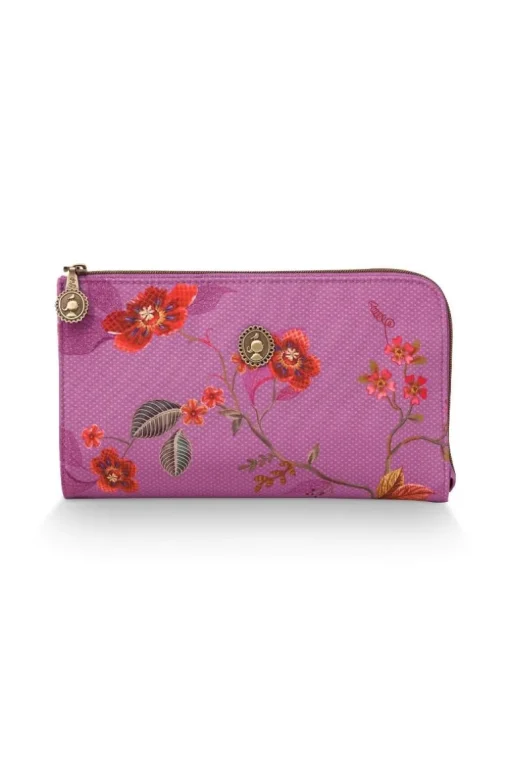 Trousse A Cosmetiques Zippee Kawai Flower En Coloris Fuchsia