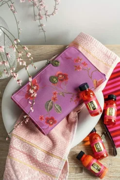 Trousse A Cosmetiques Zippee Kawai Flower En Coloris Fuchsia