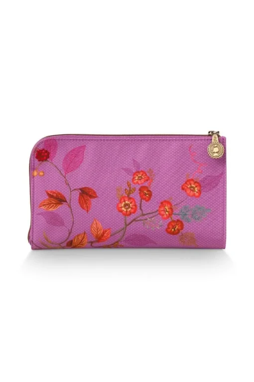 Trousse A Cosmetiques Zippee Kawai Flower En Coloris Fuchsia