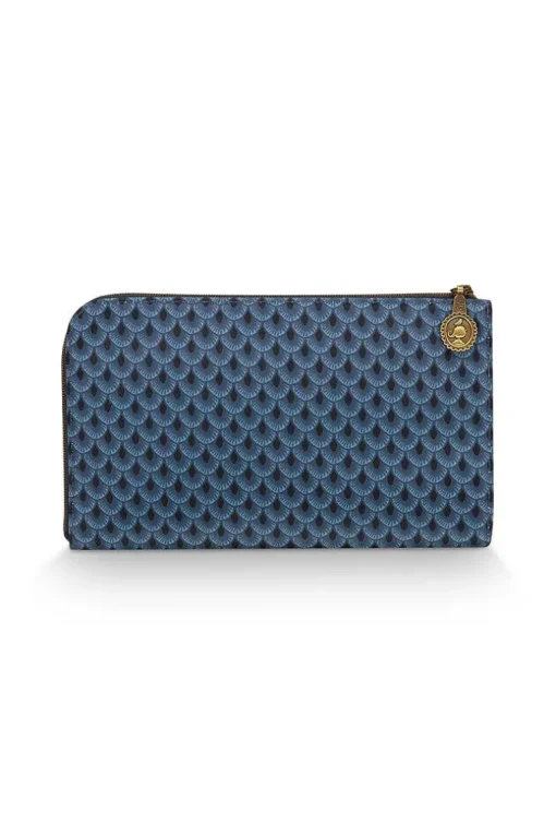 Trousse A Cosmetiques Zippee Suki En Coloris Bleu