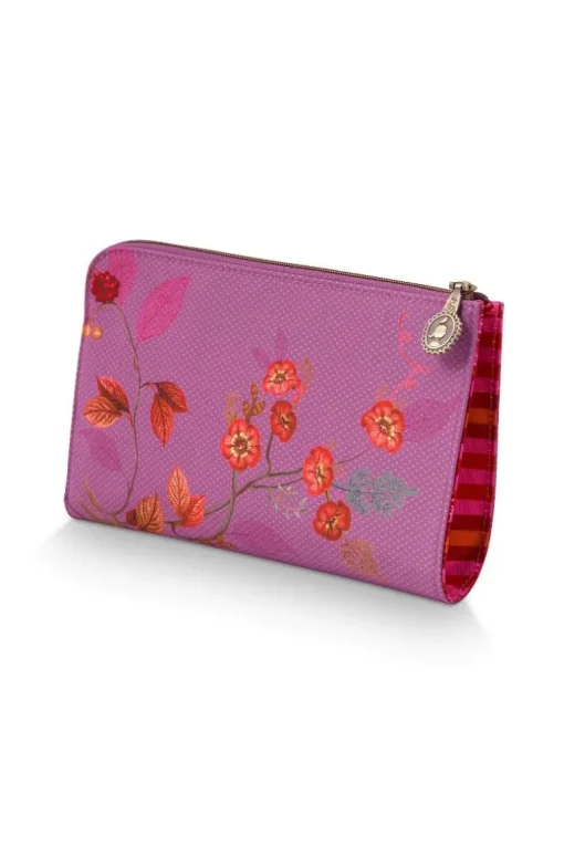 Trousse A Cosmetiques Zippee Kawai Flower En Coloris Fuchsia