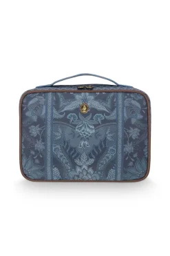 Trousse De Beauté Carree De Grande Taille Kyoto Festival En Coloris Bleu
