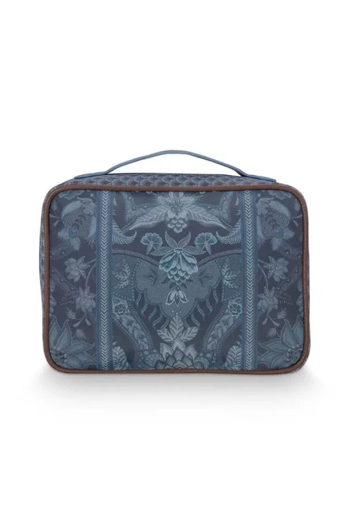 Trousse De Beauté Carree De Grande Taille Kyoto Festival En Coloris Bleu
