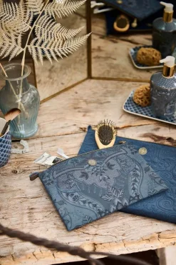 Trousse Plate A Cosmetiques De Taille Moyenne Kyoto Festival En Coloris Bleu