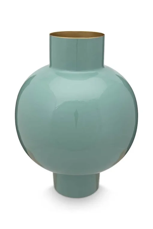 Vase En Metal En Coloris Clair 42 Cm