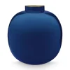 Vase En Metal En Coloris Fonce 23 Cm