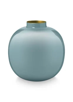 Vase En Metal En Coloris Clair 23 Cm