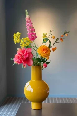 Vase En Metal En Coloris 40 Cm