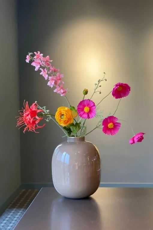 Vase En Metal En Coloris 32 Cm