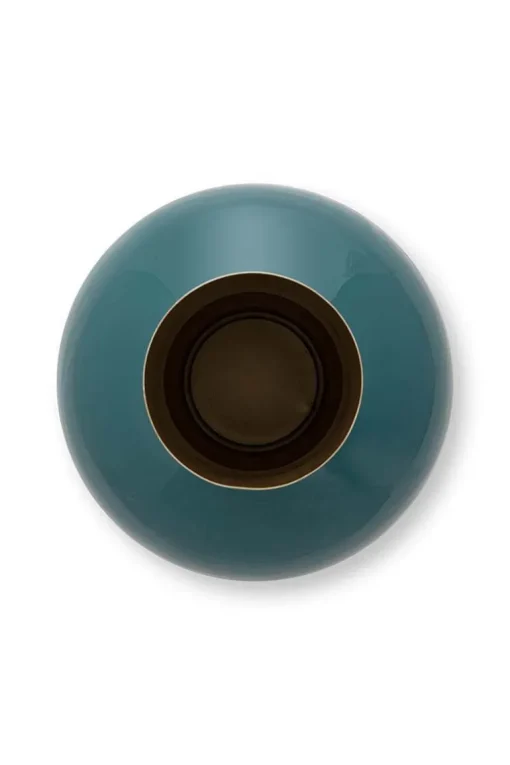 Vase En Metal En Coloris Fonce 40 Cm
