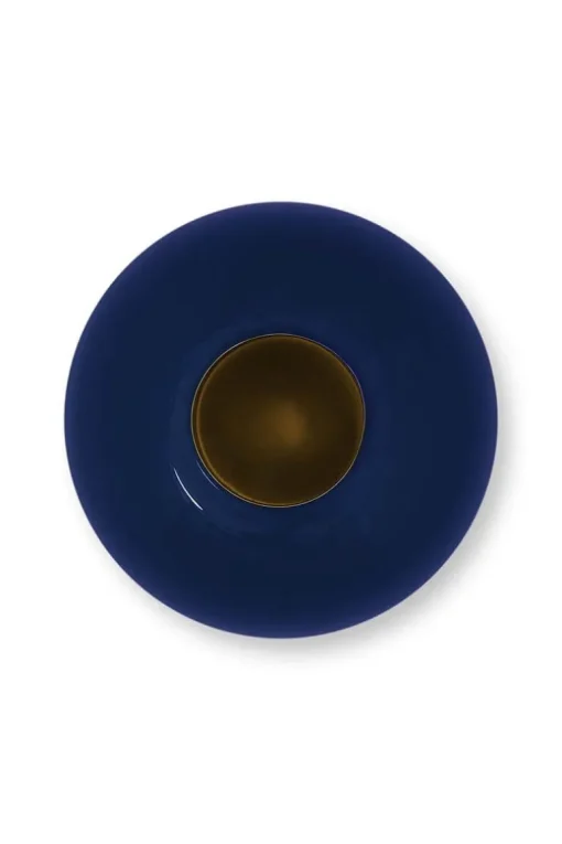 Vase En Metal En Coloris Fonce 23 Cm