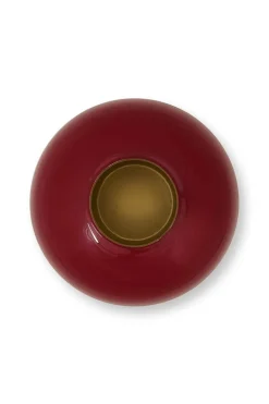 Vase En Metal En Coloris Fonce 32 Cm