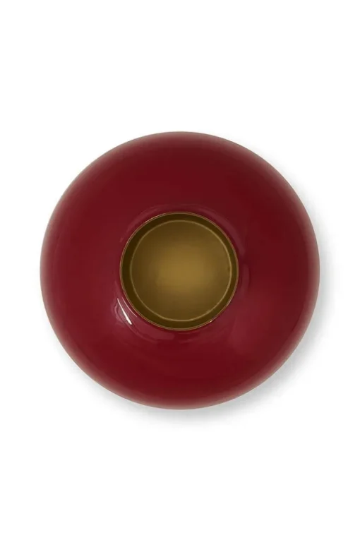 Vase En Metal En Coloris Fonce 32 Cm