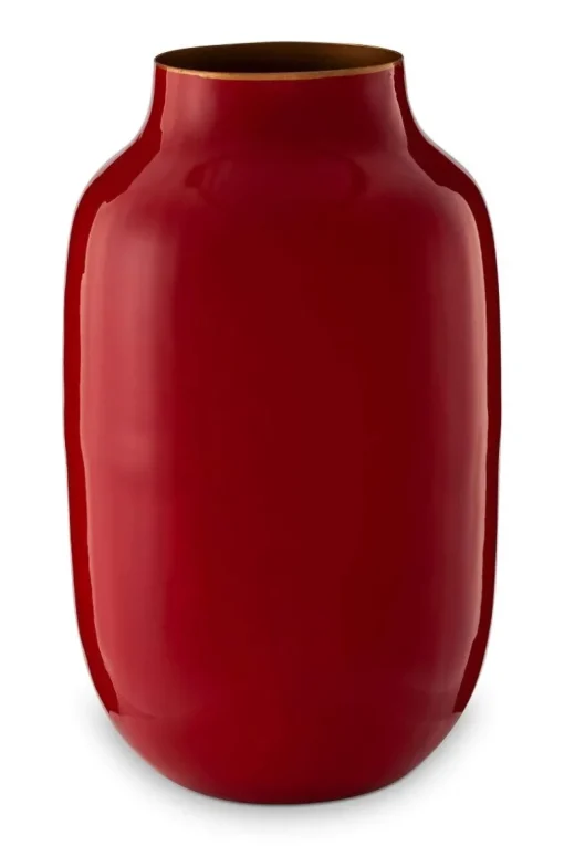 Vase Ovale En Metal En Coloris 30 Cm