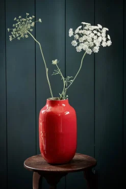 Vase Ovale En Metal En Coloris 30 Cm