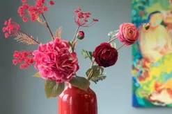 Vase Ovale En Metal En Coloris 30 Cm