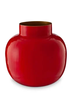 Vase Rond En Metal En Coloris 25 Cm