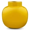 Vase Rond En Metal En Coloris 25 Cm